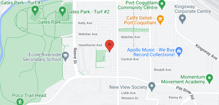 map of 207 2345 CENTRAL AVENUE